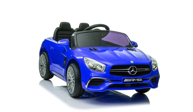 Lasten sähköauto Mercedes SL65 S, LCD, sininen lakattu