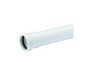 Wavin Wafix pp pipe with sleeve 40 x 2000 mm white