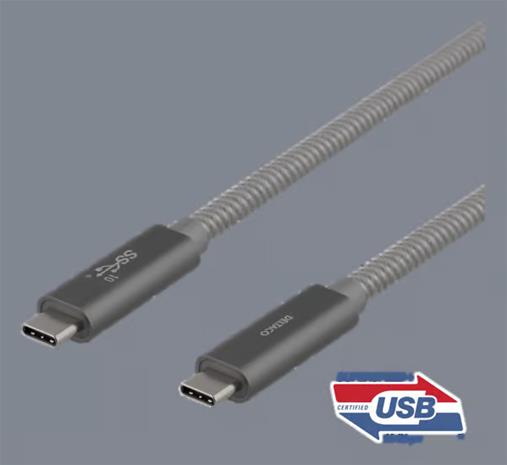 Deltaco USBC-1412M - USB-C cable - USB-C to USB-C - 1 m