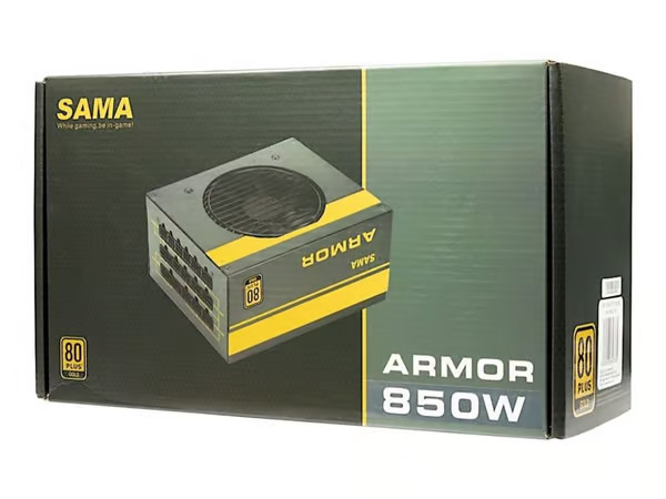 Inter-Tech SAMA FTX-850-B ARMOR 900W -virtalähde, 80 Plus Gold