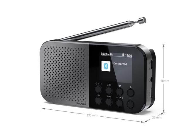 Sharp Osaka DR-P520 Portable DAB+/FM Radio Mono