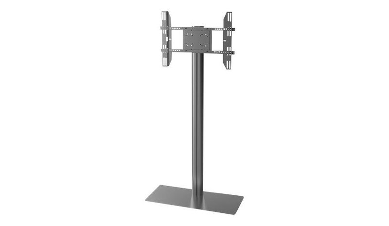 Multibrackets M Display Stand 180 Single Black w. Floorbase - Max 50 kg - recommended for 63"