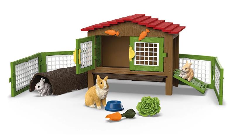 Schleich Schleich Schleich Rabbit Hutch With 3 Rabbits - Multi/patterned - ONE SIZE