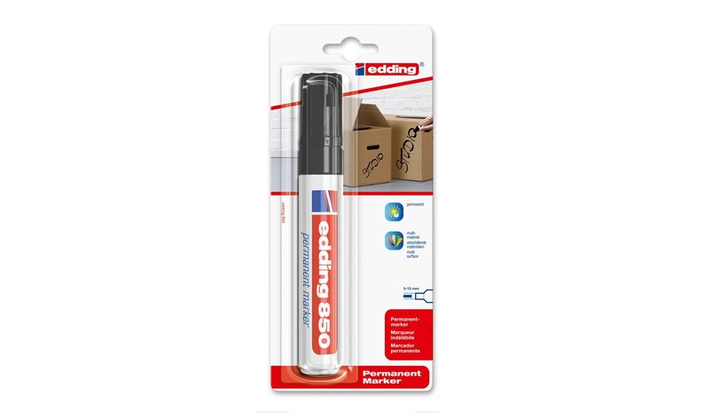 Edding e-850 permanent marker Musta – kuva 1/2