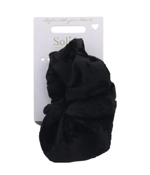 Solida Scrunchie schwarz Hiuslenkki 1 kpl