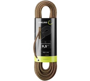 Edelrid Eagle Lite Protect Pro Dry 9,5mm, kiipeilyköysi, vihreä/punainen