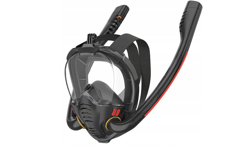 Täyskasvoinen snorkkelimaski AquaVision, 180°