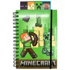 Minecraft A5 kierremuistikirja ja kirjanmerkit