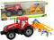 Red Tractor with Rake Friction Drive – kuva 1
