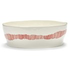 Serax Feast Salad Bowl 28,5 Cm White / Red - Salaattikulhot Kivitavara Valkoinen - B8921015A