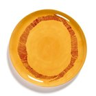 Serax Feast Plate 26,5 Cm Yellow / Red Striped - Ruokalautaset Kivitavara Punainen - B8921006E