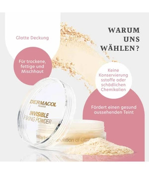 Dermacol Invisible Fixing Powder Irtopuuteri 13 g Light