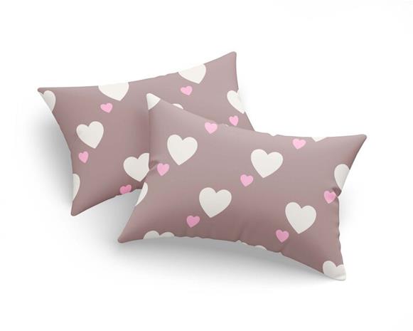 Tyynynpäällisten setti Herz Dusty Rose, vaaleanpunainen