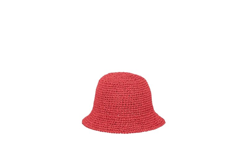 Becksöndergaard Solid Saverina Straw Hat - Red - M/L
