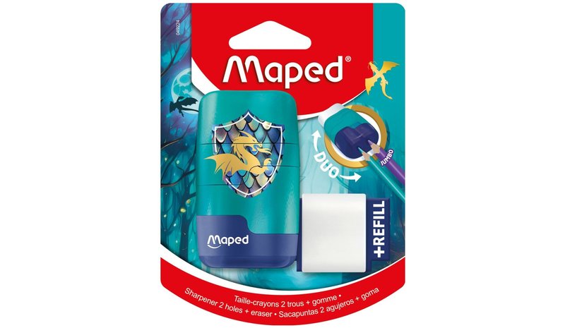 Maped Dragon+täyttö teroitin/pyyhekumi