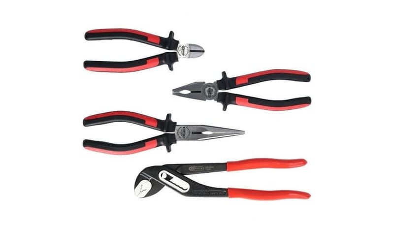 KS Tools 115.1004, Pihtisetti, Kromi, Musta, Punainen, 1,44 kg