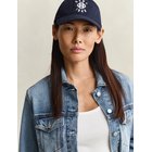 Gant Graphic Cotton Twill Cap - Navy - ONE SIZE