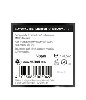 Sante Natural Highlighter Highlighter 7 g Nr. 01 - Champagne