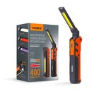 Monitoiminen työpajataskulamppu 5W + COB 10W akku, 39 tuntia, 400lm kantama, 60 m IPX2 VLF-M044UV Videx