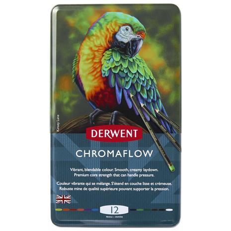 Derwent - Chromaflow tin 12 ass.