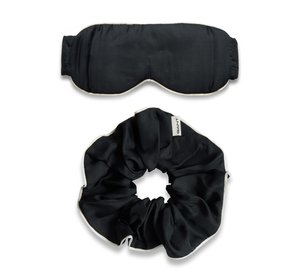 Gant Silk Sleepmask Scrunchie Gift Set - Black - ONE SIZE