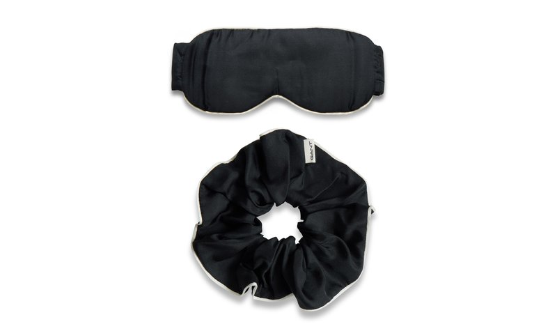 Gant Silk Sleepmask Scrunchie Gift Set - Black - ONE SIZE