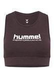 Hummel Hmlpulse Logo Light Support Bra - Brown - M