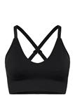 STRONGER Seamless V-Neck Bra - Black - XL