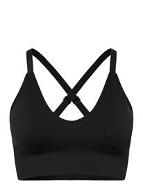 STRONGER Seamless V-Neck Bra - Black - XL