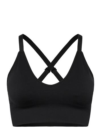 STRONGER Seamless V-Neck Bra - Black - XL
