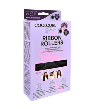 GLOV Cool Curl Ribbon Rollers - Black Papiljotit 1 kpl