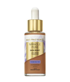 Max Factor Miracle Pure 2in1 Skin Reset Serum Foundation 85-90 Medium to Deep