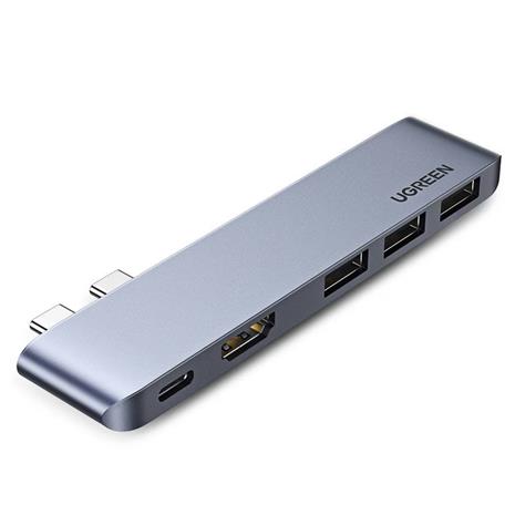Ugreen 60559 laptop dock/port replicator USB 3.2 Gen 1 (3.1 Gen 1) Type-C Silver