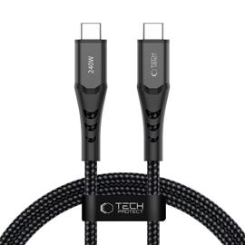 Tech-Protect Ultraboost UB11T USB-C / USB-C PD 240W / QC3.0 100 cm Cable - Black