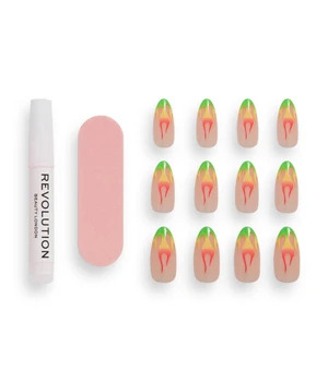 REVOLUTION Flawless False Nails Fire Tekokynnet 1 kpl