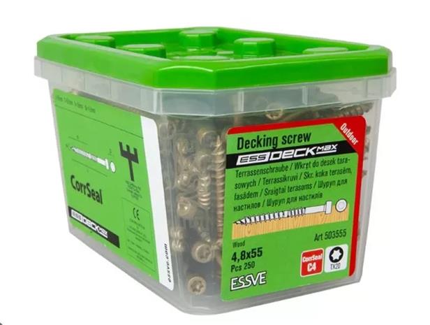 Terassiruuvi Essve ESSDECK MAX CS 4,8 x 55 mm 250 kpl