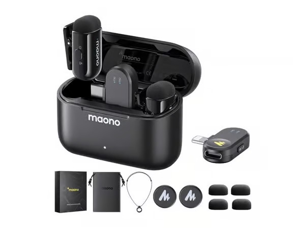 Maono WM622?PBC2 Wireless Lavalier Microphone – kuva 7/8