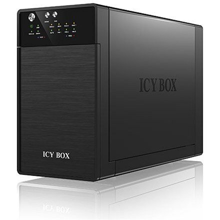 ICY BOX IB-RD3620SU3 disk array 0 TB Desktop Black