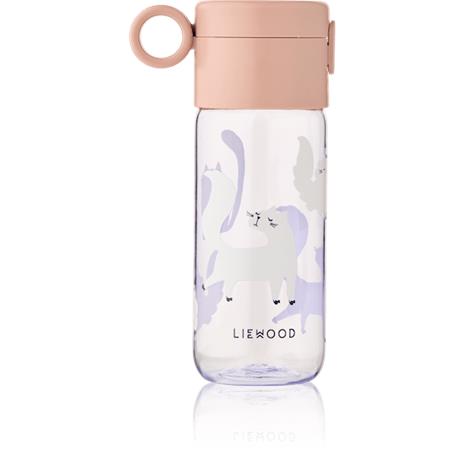 Liewood - Clemence Tritan Bottle - Cat / Warm lilac - 350 ml