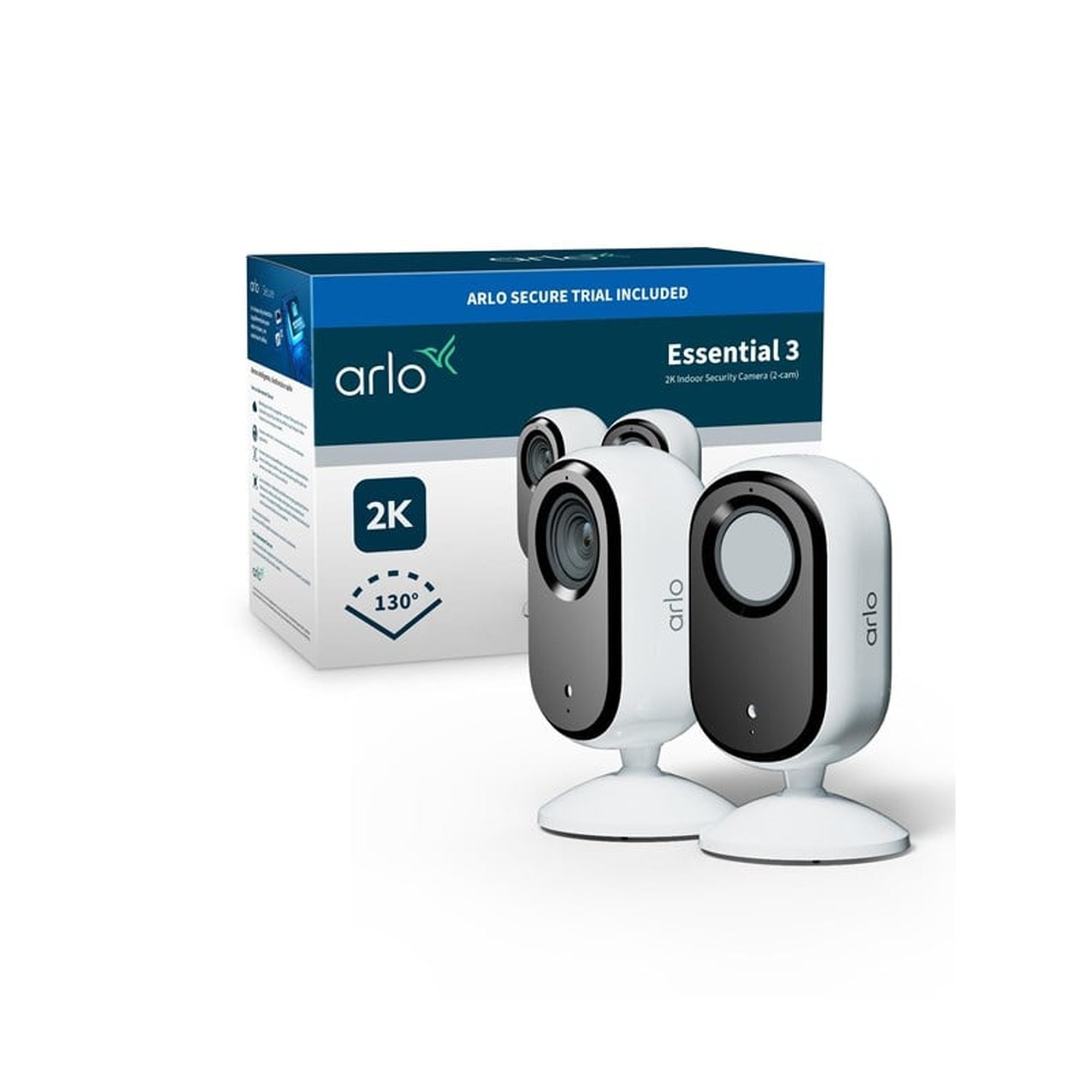 Arlo Essential 3 2K -sisäkamera (2 kameraa)