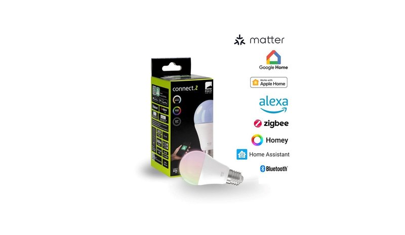EGLO E27 LED-Z MATTER A60 RGB/CCT 11W 1300lm opal