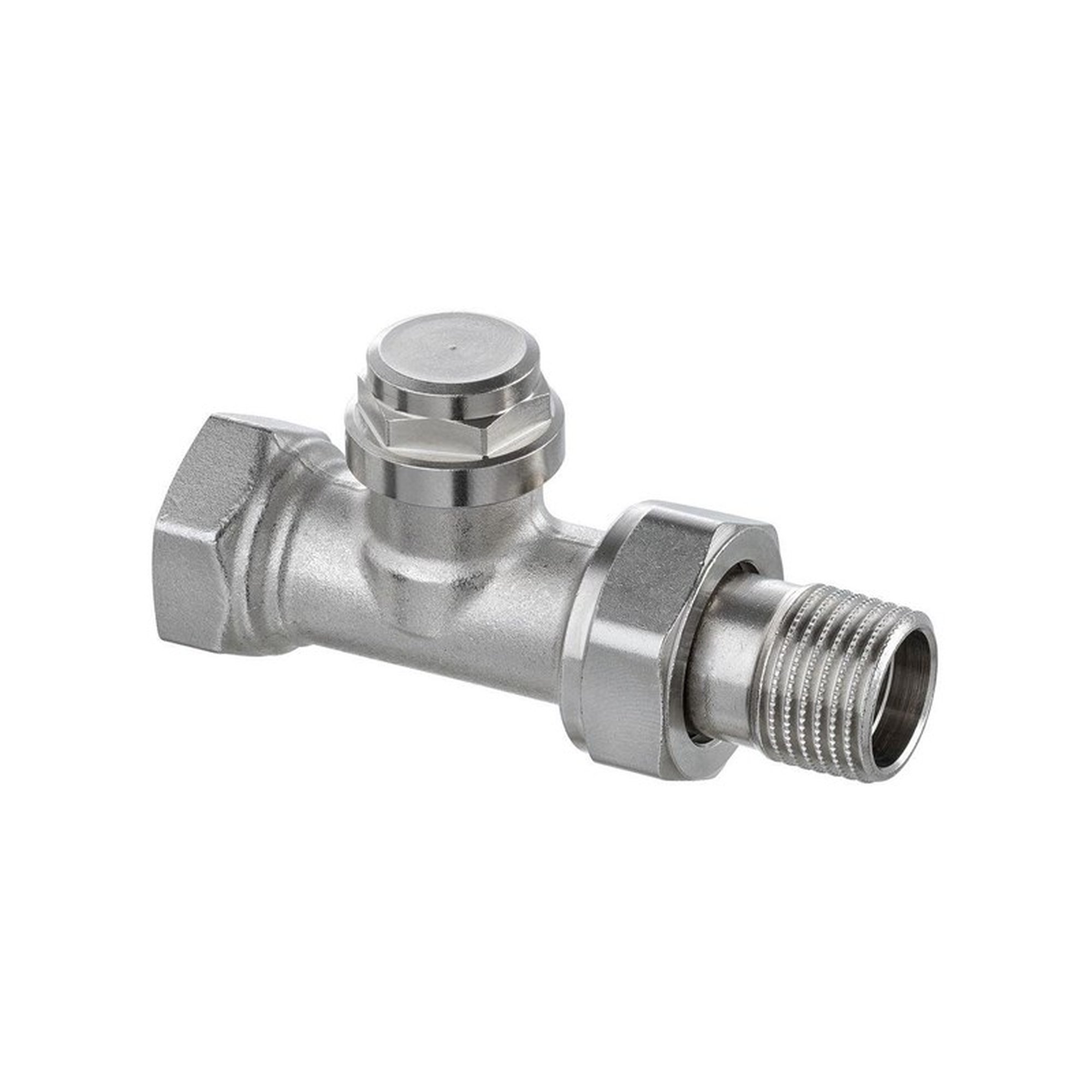 IMI Hydronic Ta raditrim paluuventtiili suora 12 lukitusvarustuksella ja lämpöpatterin liittimellä.