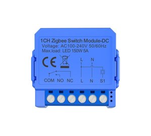 Avatto 1-Channel ZigBee Switch Module with Voltage-Free Contact - ZWSM16-DC32V-1
