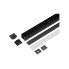 Light Solutions Aluminiumsprofil - Model L - 20mm LED strip - Sort