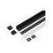 Light Solutions Aluminiumsprofil - Model L - 20mm LED strip - Sort – kuva 1
