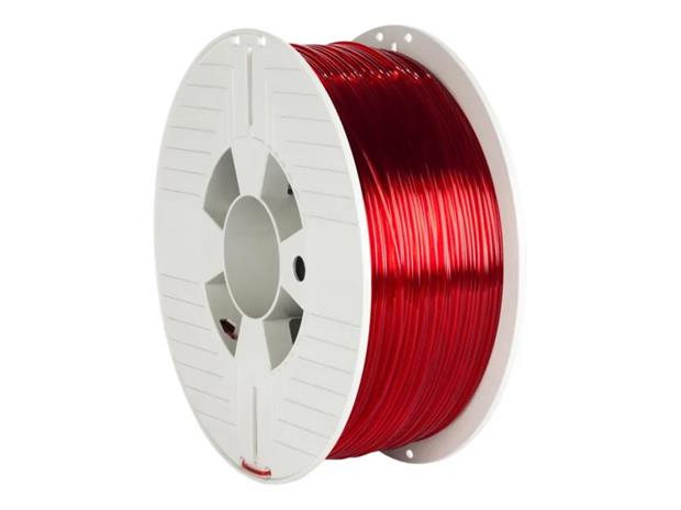 3D Printer Filament PET-G 1.75MM 1KG RED TRANSPARENT