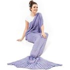 Pehmeä violetti mermaid Tail -tyylinen peitto