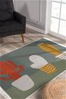 Conceptum Hypnose kaksipuolinen lasten matto Kaktus, 80x120 cm, harmaa/valkoinen/useita värejä
