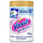 Vanish Oxi Action valkoisen pyykin tahranpoistoainejauhe, 1,4 kg