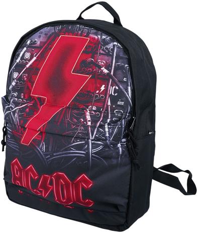 AC/DC - Rocksax - PWR Up - Reppu - Unisex - Musta punainen